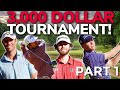 Four PROS Play for 3,000 Dollars!! YOUTUBE’S BEST GOLF! The Christmas Classic (Part 1)