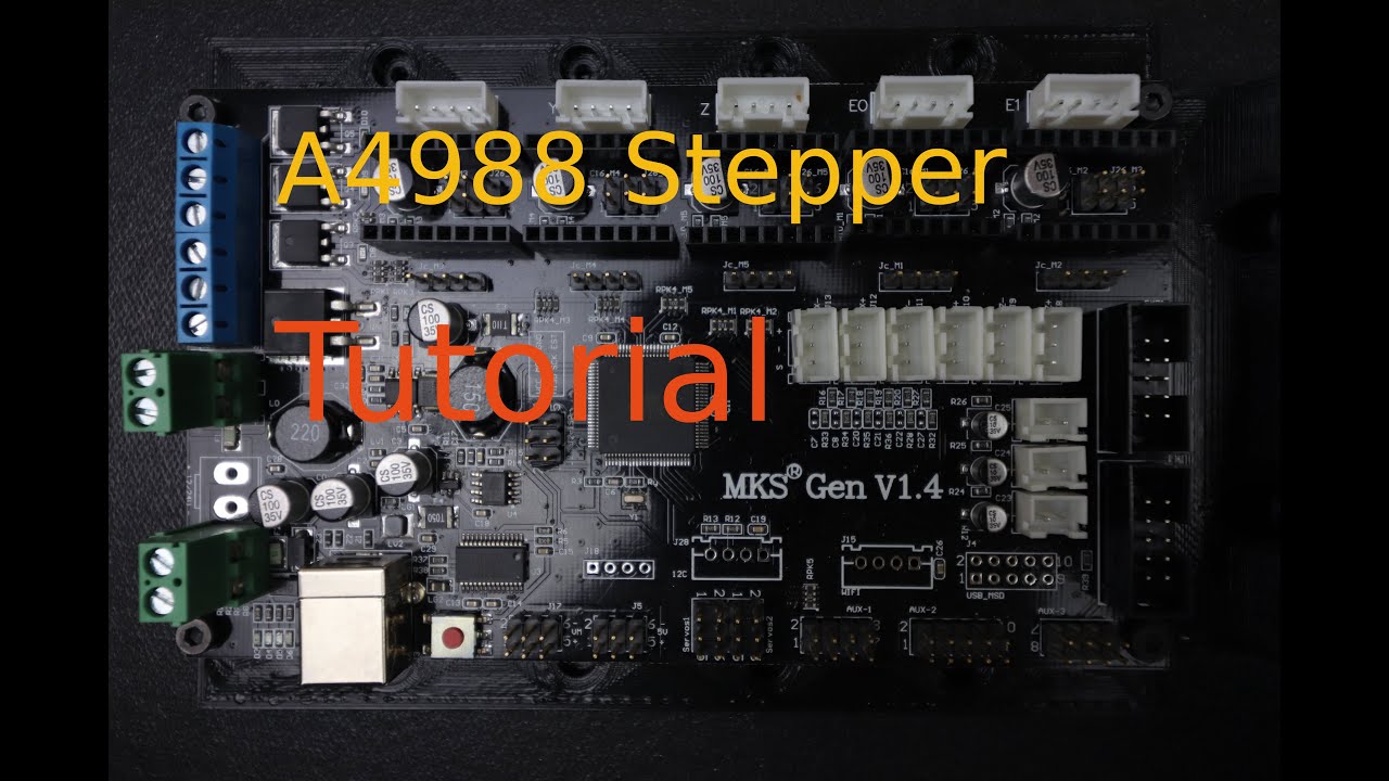 MKS Gen 1.4 - A4988 - YouTube
