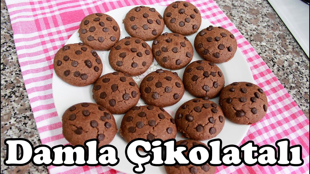 AŞIRI KOLAY DAMLA ÇİKOLATALI KURABİYE TARİFİ