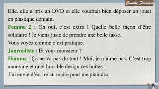Édito A2Unité 9Piste 43, E Micro-Trottoir