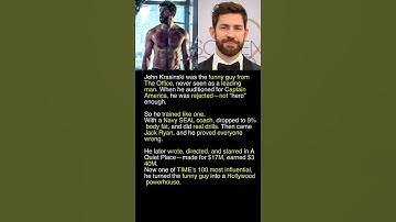 his journey proves that talent, hard work, and versatility can transform careers#johnkrasinski