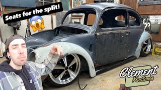THE SPLIT BEETLE SEATS ARE DONE