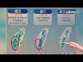 【0730台視午間氣象】午後雷雨至週末 白海豚增強路徑南修
