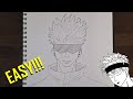 How To Draw GOJO SATORU