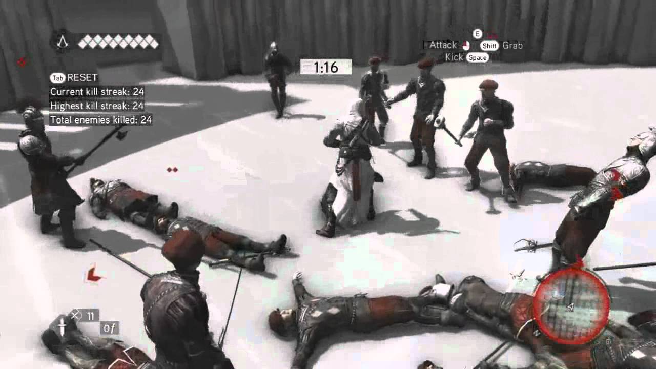 [ACG TV.]Assassin's Creed Brotherhood Long streak kill