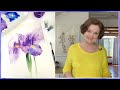 Iris Watercolor Painting  - Techniques Explained ⚘