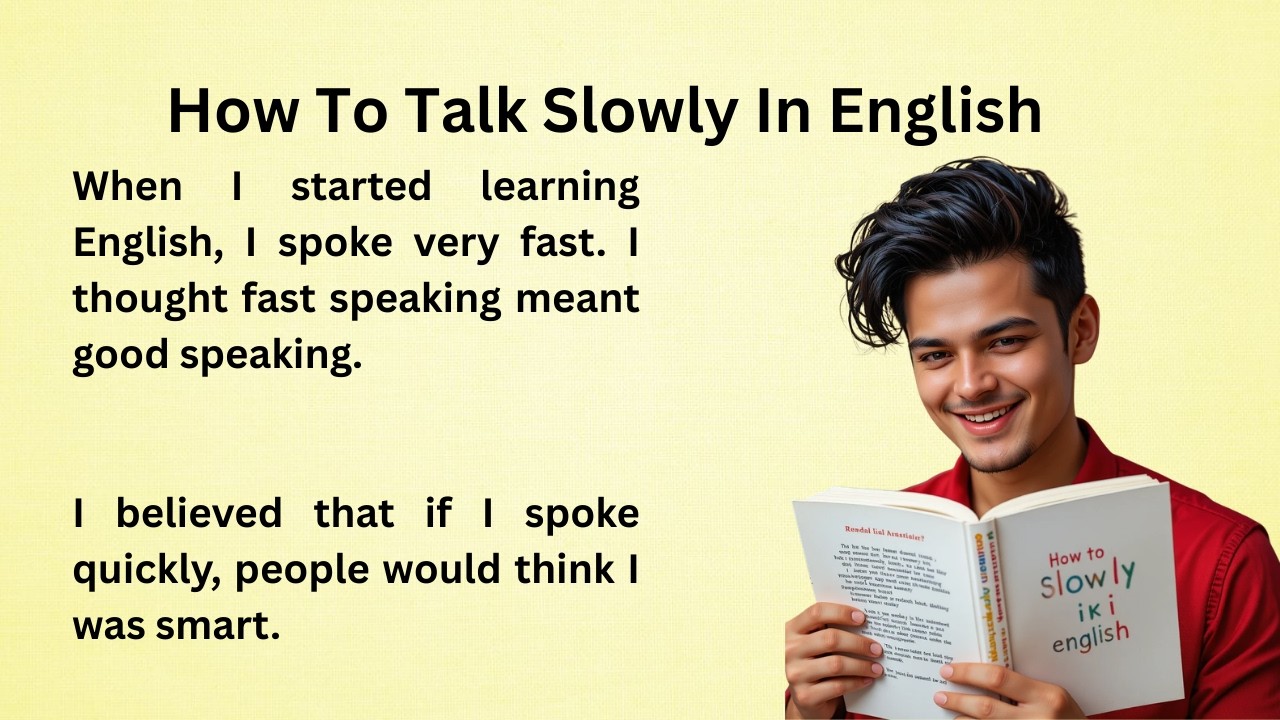 How To Talk Slowly In English || Learn English || Improve Your English || Listen And Practice