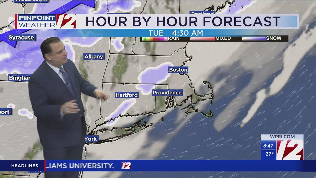 WPRI 12 Weather Forecast for 1/27/25: Windy today with sunshine. - YouTube