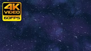 : 4K Shooting Stars  1-Hour Blue Night-Sky  Video Background - UHD Animation  HD Longest FREE 4K