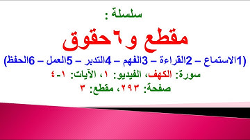 مقطع و6 حقوق (سورة الكهف الفيديو ١ الآيات: ١-٤) (في المصحف صفحة ٢٩٣ مقطع ٣) محمد ماضي
