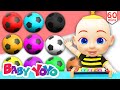 The Colors Song (Soccerballs Xylophone) + more nursery rhymes & Kids songs -Baby yoyo