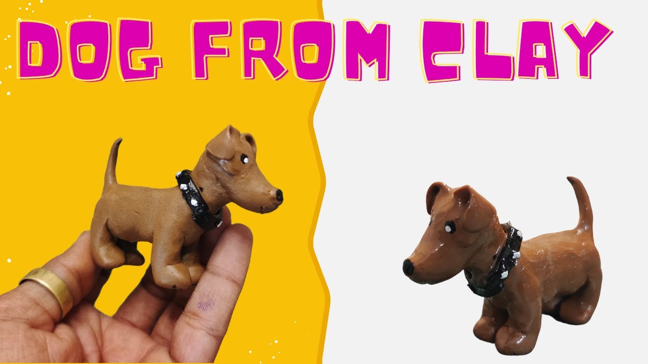 Clay From Dog Tutorial | how to make clay from dog sculpture - YouTube