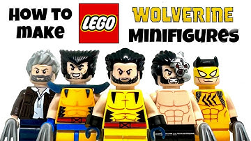 How To Build LEGO Wolverine Minifigures!