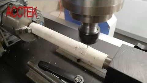 Test video of rotary   cnc router AKM6012