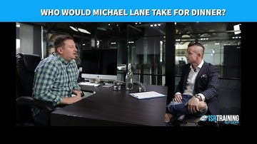 CEO of ISR Sales Training asks Michael Lane which prominent person he would take for dinner..