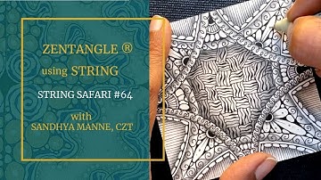 A Zentangle® Mini Project STRING SAFARI #64, a tutorial with SWITCHING
