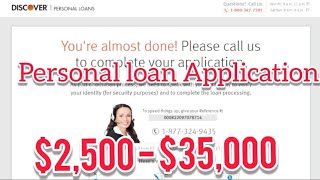 How to fill out Free Discover Personal Loan Applications | No Documents | $2,500 - $35,000