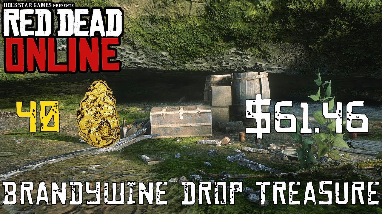 Red Dead Online Tesoro Salto de Brandywine / Brandywine Drop Treasure Map  Location 