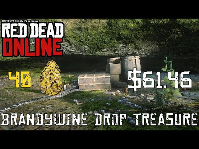 RED DEAD ONLINE - TESOURO DO PENHASCO BRANDYWINE !! (Mapa do Penhasco  Brandywine) 