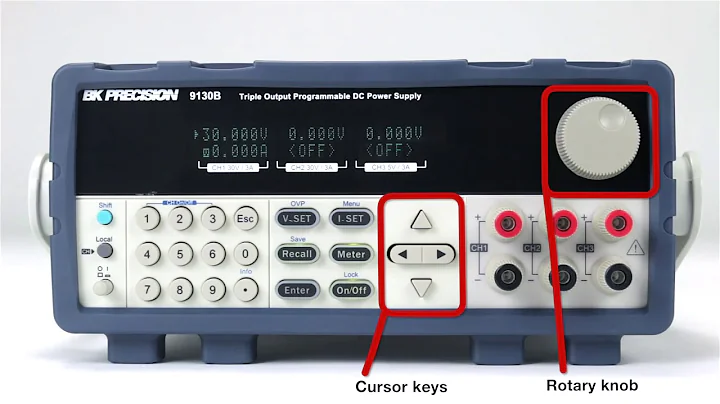BK Precision- 9130B Series   Triple Output Programmable DC Power Supplies