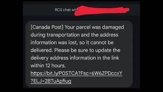 Canada Post Address Information Lost Scam - Be Careful
