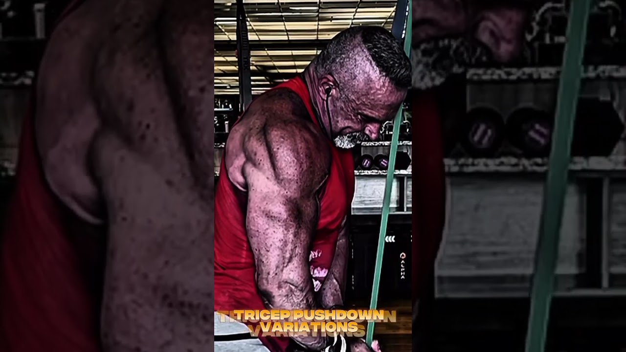 Tricep pushdown variations #workout #motivation #triceps