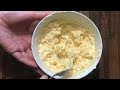 Creamy mashed eggs