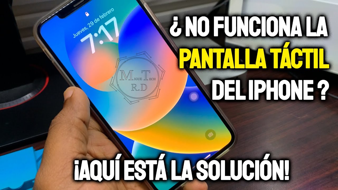 la pantalla de mi iphone no funciona SOLUCIÓN en 2 minutos - YouTube