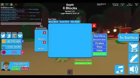 New Pet Accessories Update In ROBLOX Mining Simulator!