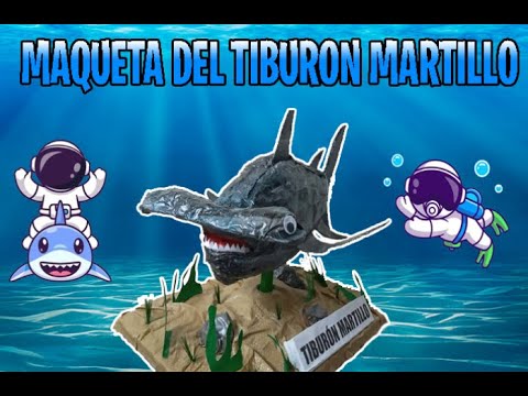 Como hacer un tiburon martillo/MAQUETA DEL TIBURON MARTILLO