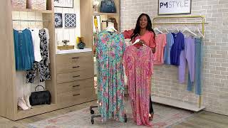 Tolani Collection Printed Maxi Caftan Dress on QVC screenshot 2