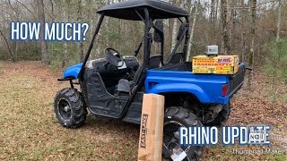 UPDATE ON THE YAMAHA RHINO REBUILD: HOW MUCH DID IT COST TO REBUILD??