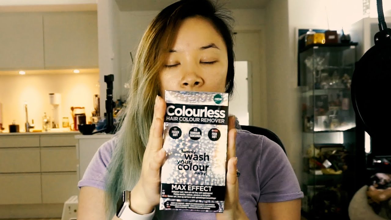 at-home-trying-out-the-colourless-hair-colour-remover-youtube