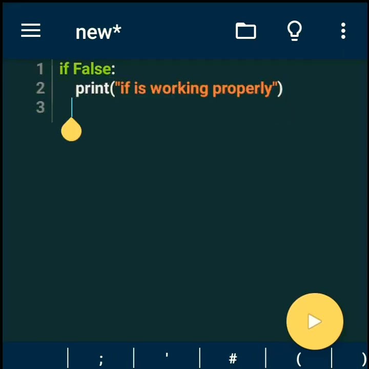 If false in python youtube