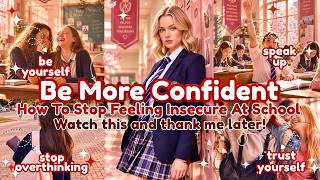 How to Be MORE CONFIDENT in School | Stop Feeling Insecure & Believe in Yourself