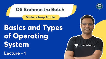 Basics and Types of Operating System | L1 | OS Brahmastra Batch | Vishvadeep Gothi