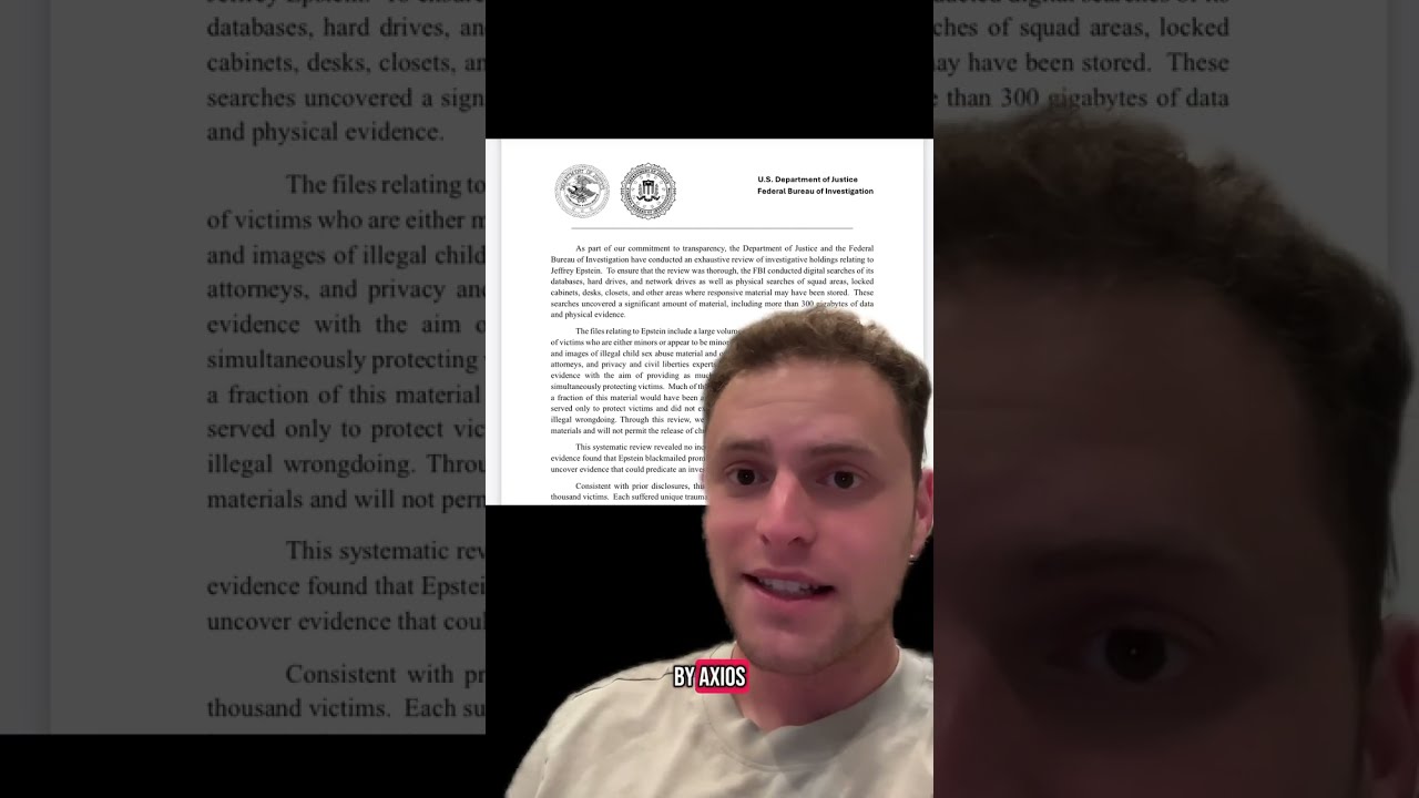 BREAKING DOJ And FBI Conclude Jeffrey Epstein Did Not Have A Client List