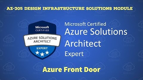 27. AZ-305 -  Overview of Azure Front Door