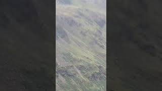 Helicopter Flying From Hay Stacks Lake District.