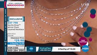 Sevilla Silver Mirror Chain Layered Necklace