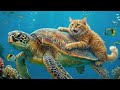A Cat and an Ancient Sea Turtle — A Friendship Beyond Time
