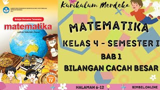 Bilangan Cacah Besar - Matematika Bab 1 Kelas 4 Semester 1 Kurikulum Merdeka