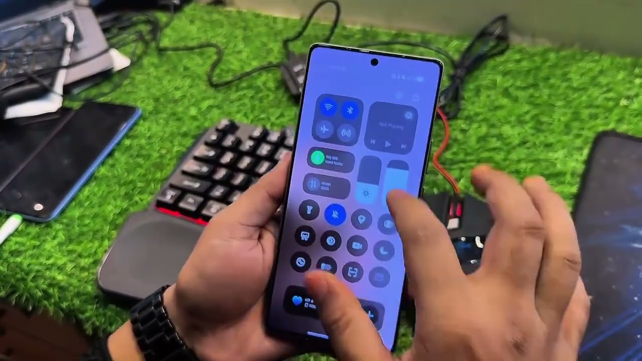 Mobile keyboard mouse connect device gaming with talha bhai।