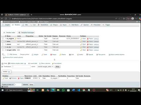 Belajar membuat Data base dengan My SQL di Xampp part3 - YouTube