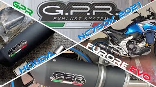 GPR exhaust FURORE EVO for 2021 Honda NC750X - Scarico GPR FURORE EVO per Honda NC750X 2021