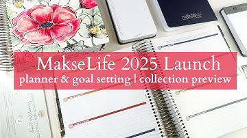 MakseLife LAUNCH | 2025 Flagship Planners + Accessories | Interchangeable Covers, New Designs!