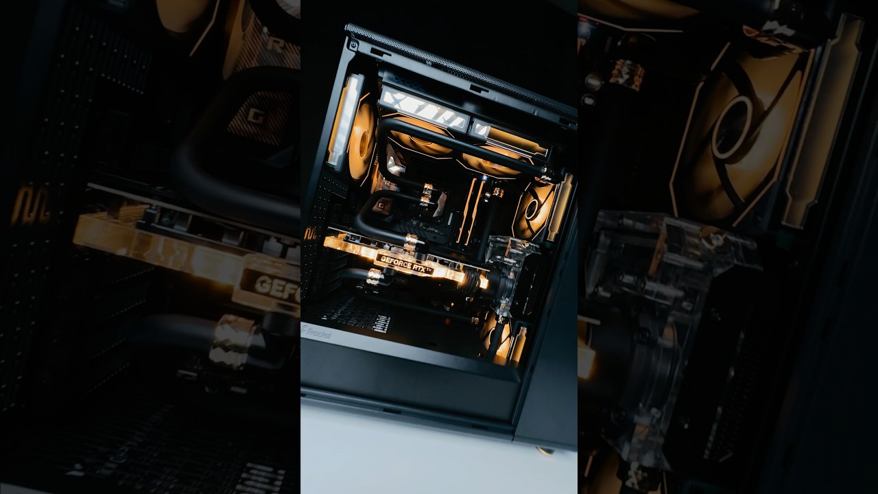 КОНЦЕПТ North Max - Black/Gold. Мы обновили свой флагман, и теперь в нём i9 под скальпом и RTX4090🥇