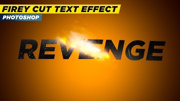 Firey Cut Text Effect In Photoshop | Firey Cut Text Photoshop Tutorial | Fired Text Effect Tutorial