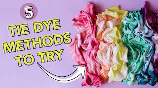 Tie Dye Techniques - Chaotically Yours