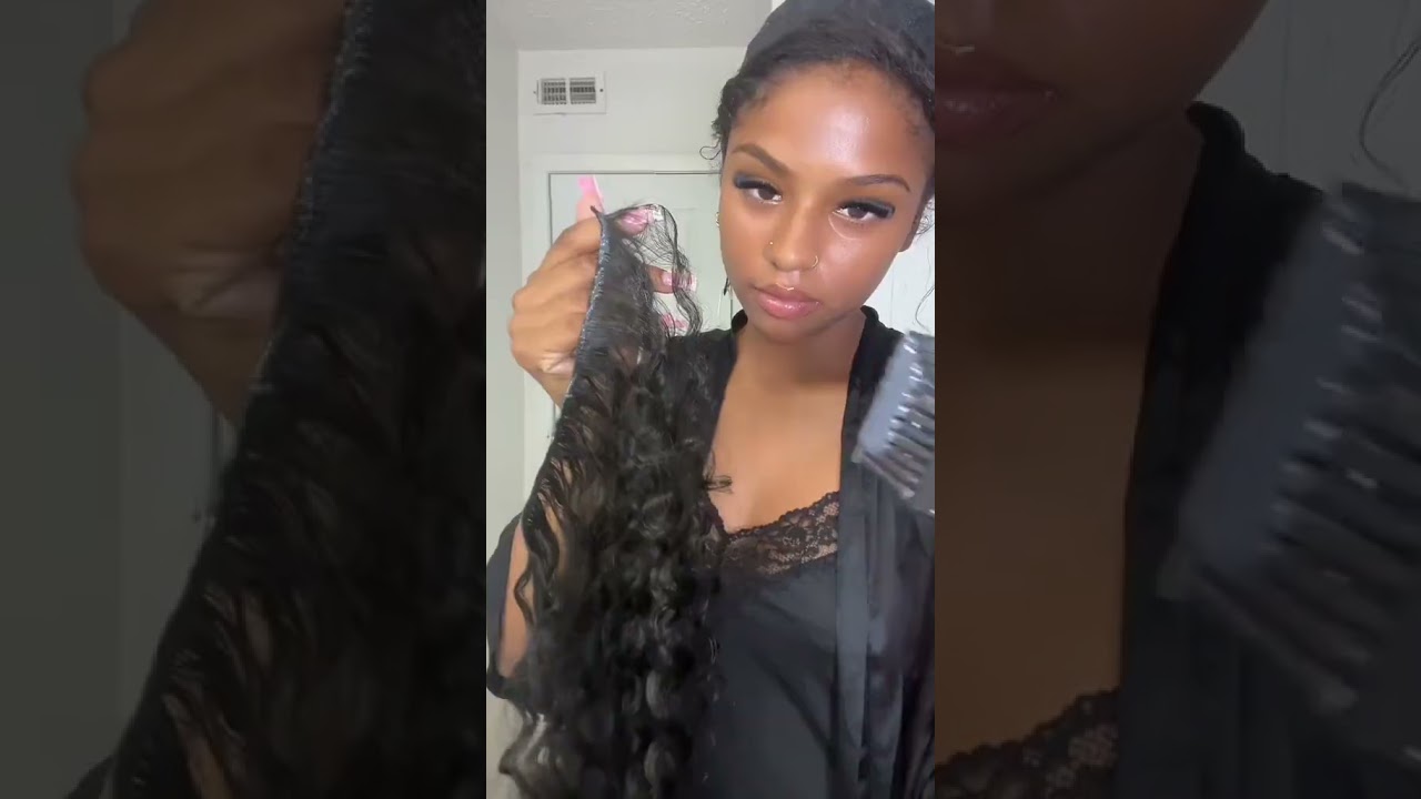 30 inch Italian curl quick weave tutorial, came out so pretty!🤩🤩 